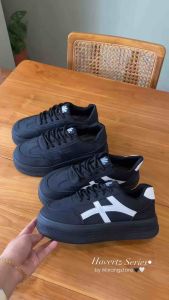 Minangstore.id Havertz Sepatu Sekolah Wanita Warna Hitam Polos Populer MS-112