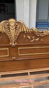 Tempat tidur kayu jati mebel jepara dipan ukiran jepara dipan jati motif peluru