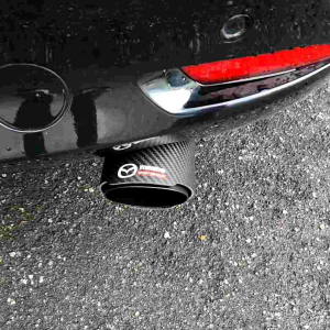 Mazda 3 BP 2020 - 2026 Sedan Liftback Sport Muffler Exhaust Straight Edge Black Tip Stainless Steel Mazda3