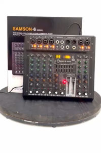 Mixer Ashley Samson 6 Original 6 Channel Bluetooth - Soundcard samson6 (BISA COD)