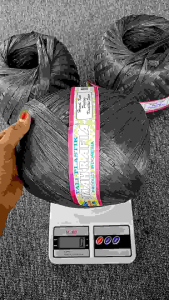 Tali Rafia 1kg 800gr 500gr Gulungan padat full kuat anti air / Tali Rafia Hitam / Tali Rafia Plastik Murah Berkualitas