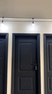 Pintu Baja Single Warna Hitam Doff 88x205 cm (Pintu utama dan Pintu Kamar Tidur)