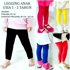 Celana Legging Anak Spandek XS S M L XL XXL