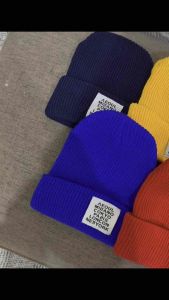 หมวกไหมพรม_Aeoul Cap_Hat ใส่กันหนาว ลายปัก ลายสกรีน มีหลายสี หลายแบบ ราคาถูก พร้อมส่ง