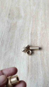 adappter peredam long bahan kuningan - adapter peredam - konverter - drat peredam