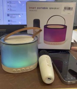 K52 Karaoke Speaker Set with 2 Microphone Bluetooth Speaker K52 Karaoke system with wireless microphone
