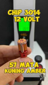 Lampu Led Mobil Motor T10 W5W Chip 3014 - 57 Mata Super Bright