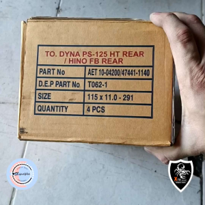 Kampas Rem Dyna Belakang T062-1 & Kampas Rem Belakang Dyna PS125 HT