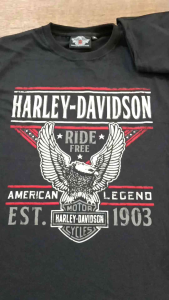 Kaos T shirt motor biker H4rley Ride Free
