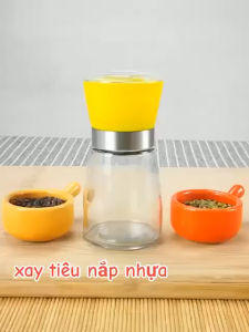 LỌ XAY TIÊU BẰNG THỦY TINH VỪA LÀ DỤNG CỤ ĐỰNG BẢO QUẢN TIÊU HẠT VỪA GIÚP XAY NHUYỄN NHANH CHÓNG  RẮC TIÊU TRỰC TIẾP ĐA NĂNG