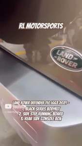 Land Rover Defender 110 L663 2021 - 2024 black series bodykit body kit front side rear led drl lip fender cover spoiler bumper grill