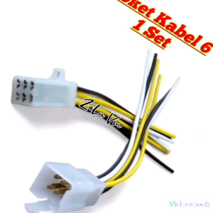 SOKET SAMBUNGAN KABEL 6 PIN MOTOR MOBIL