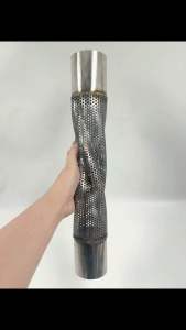 ตะแกรงไส้ท่อ ไส้ท่อแปป ขนาด 2.5 นิ้ว แบบมีแปปต่อ