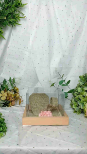 Kotak Kayu Tempat Kalung Gelang untuk Seserahan Lamaran Pernikahan - KGK2