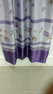 Gorden Tahan Air dengan Sabuk Pelindung - Motif Kontemporer Hitam Putih Model Smokring