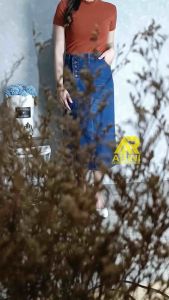 Rok Jeans Alesya Skirt // Rok Jeans Kancing Sebelah // Rok Jeans Belah Samping