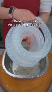 Ruột Heo Muối Làm Vỏ Lạp Xưởng Xúc Xích 80g ≥6.5m Ruột Non Muối Tự Nhiên 42-44mm