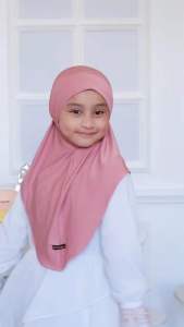 Hijab Instant Anak Jersey Model Malay