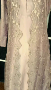 Fitri Gamis Brukat Pesta Satin Tile Mutiara Modern Busui