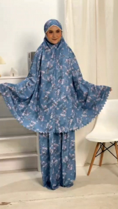 Mukena Traveling ANATA 2IN1 Resleting Dagu