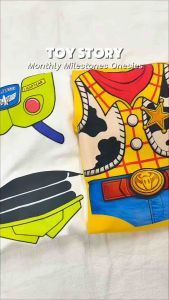 [INNOCENTTEES] TOY STORY ONESIES MILESTONES  BABY ROMPER - ONESIES || BABY ONESIES || 1 - 12 MONTHS