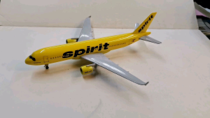 Spirit Airbus A320 Diecast Airplane with Landing Gears and Stand for Dispaly Aircraft Collectibles 8 inches