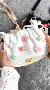 Villya Slingbag & Shoulder bag/ Tas Mini Serut Tas Kanvas Canvas Tas Bahu Tas Selempang Wanita