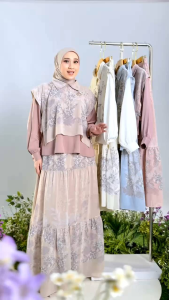 VALERYA ONE SET NADHEERA LUXURY ✅️ PRE ORDER TERBARU SETELAN TEMBER✅️