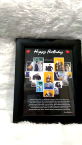 Gift heart kolase murah aesthetic || Kado ulang tahun wedding anniversary graduation bingkai frame kenangan