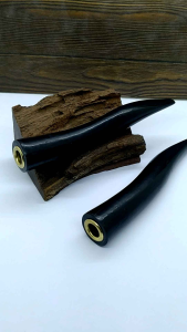 Pipa once cangklong kayu kelor hitam bulat model S B80