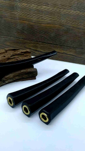 Pipa Once Padutan Kayu Kelor Hitam Model Segi Enam B81