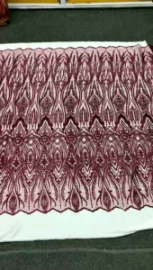 Bahan Kain Tile Rajut Full Bordir Motif Nw