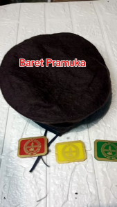 TOPI BARET PRAMUKA FREE PIN SD/SMP/SMA