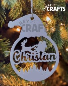 Personalized 3D Christmas Ornaments with Names and Holiday Designs