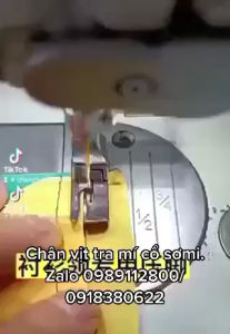 Chân vịt tra mí cổ áo sơ mi may đều đẹp và nhanh chóng