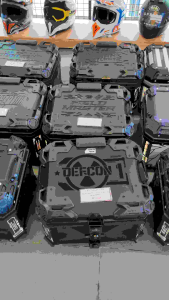 SEC Intercepter 45L ABS Hard Plastic Top Box Motorcycle Storage Accessory