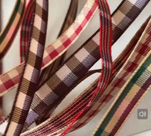 [5yards] Lattice ribbon rainbow bouquet reben stationary scottish fancy diy craft event wrapping gift foower wrap korea reben 格子带