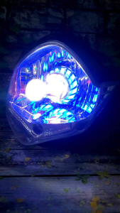 REFLEKTOR LAMPU DEPAN VIXION OLD OVAL PLUS PROJI RUNNING TERANG