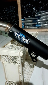 Knalpot Racing Black Coating Inlet 38 Vario 125/150 Beat FI