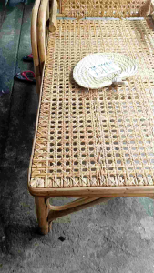 RECLINING FOLDING BED RATTAN SOLIHIYA 30*72"