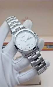 Đồng Hồ Nam Citizen BF0581-54A Quartz Size 39 Tone White Silver
