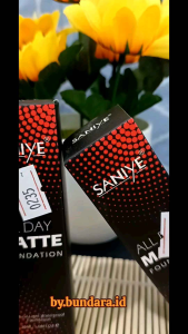 Abee Ko-235 pelembab full coverage foundation cair matte poreless liquid Saniye