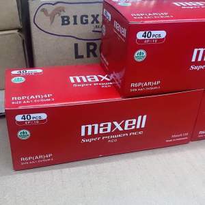 Hộp 40 Viên Pin MAXELL AA Đỏ R6P 1.5v Siêu Bền Hàng Nhập Khẩu