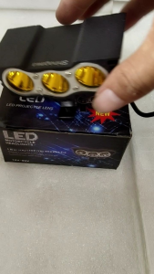 Lampu Tembak LED Motor / Lampu Tembak Sorot Owl 3 Mata Bisa Untuk Semua Jenis Motor