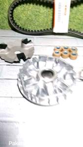 Paketan Vanbelt V-Belt Fanbel Yamaha Mio M3 + Rumah Roller Assy + Kipas Roller Mio Z Mio Soul GT 125 X-Ride125 Fino F1 125