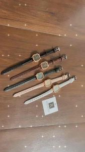 Đồng hồ nữ Doukou dây da mặt vuông vintage nhiều màu thời trang đẹp Ring House