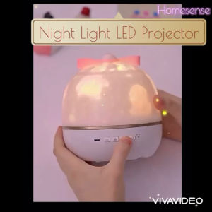 Night Light Projector LED Star Sky Galaxy Bedroom Lamp Children Girl Boy Gift Toy USB Rechargeable | Lampu Projektor