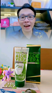 Paket Natura Aloe Vera Soothing Gel 100% ORI isi 4 tube