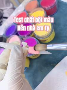 [50gr] Bột màu mỹ dẻo dễ vuốt 5in1 ( đắp móng  vẽ nổi  nặn hoa  nhúng dipping ombre ) Nữ Làm Nail