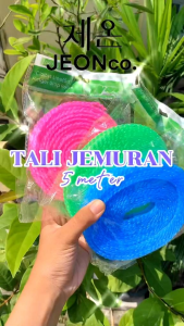 Tali Jemuran 5 Meter dengan Lubang untuk Gantungan Baju Clothes Line 5M Bahan Kuat original murah